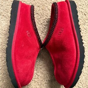 Ugg Tasman Slippers - Red - Size 6 - lightly worn